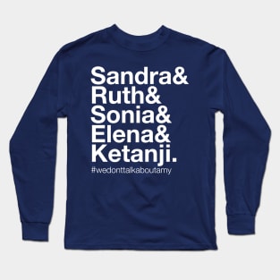 Female Supreme Court Justices, Feminist Shirt, Ketanji Brown Jackson Shirt, Ruth Bader Ginsburg, Female Justices Shirt Long Sleeve T-Shirt